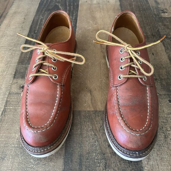 Red Wing 8103 Oro Russet Moc Toe Leather Work Boots Mens 9 D - Picture 7 of 12